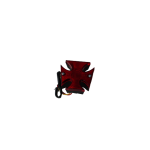 Achterlicht kruis zwart